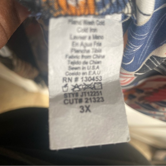 Janette Plus Multicolor Fringe Kimono Jacket 3X - Picture 3 of 4